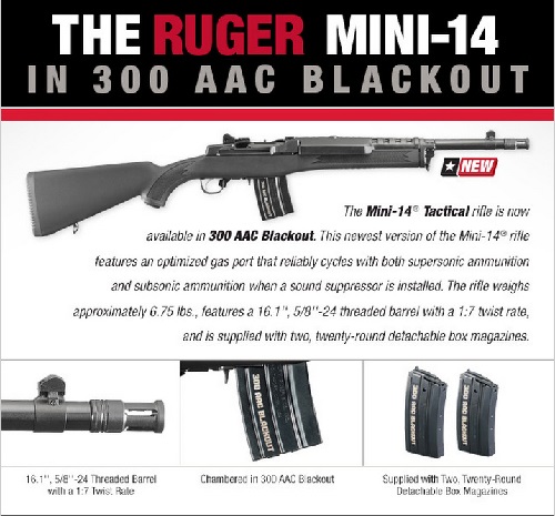 Ruger Mini-14 Tactical Rifle in 300 2