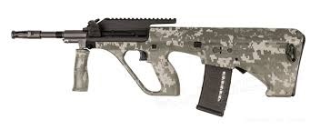 Steyr AUG with Tiger Stripe ACU Stocks