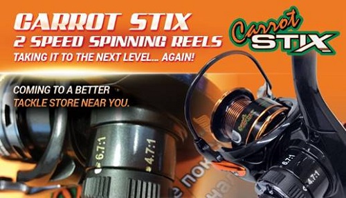 Carrot Stix introduces Market Leading 2 Speed Spinning Reels