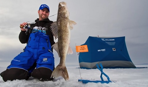 Arctic Warrior Tip Up-The benefits of a tip up, with the ability to fight the fish on rod-reel