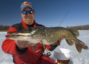 Hand to Fin Combat Ice Fishing For Pike