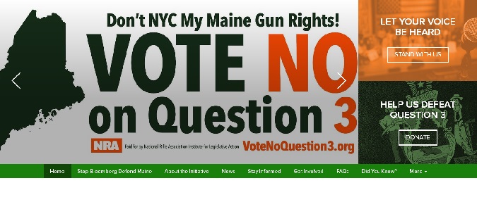 Defend Maine. Vote NO on Gun Control Question 3