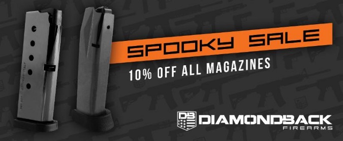 No Tricks, But A Special Treat: 10 % Off All Diamondback Pistol and Rifle Magazines!