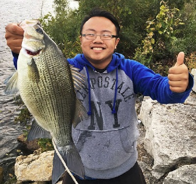 St. Paul angler catches state record white bass in Vadnais Lake