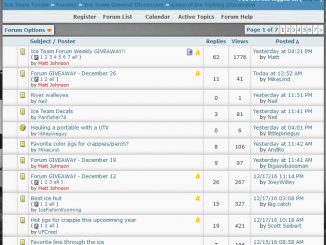 Ice Team Forum - General Ice Fishing Discussion