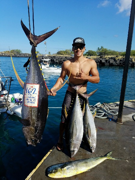 162-Pound Yellowfin Caught Aboard a Hobie Mirage