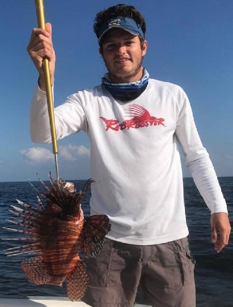 Giant Mississippi Record Red Lionfish Caught