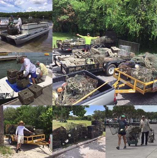 228 Derelict Crab Traps Pulled from Tampa Bay