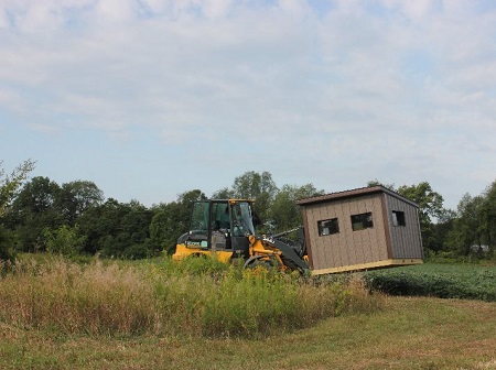 USA and UAW-Ford Michigan Ramp Team Unveil Accessible Hunting Blinds 