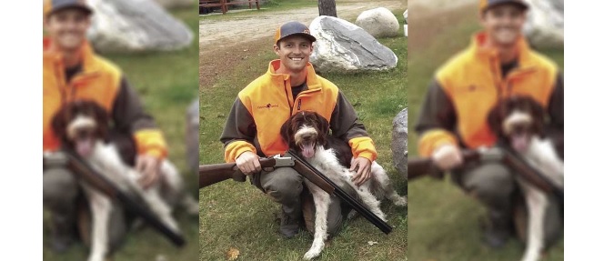 Minnesota Grouse Hunter and Dog Surrounded by Wolves on Hunt