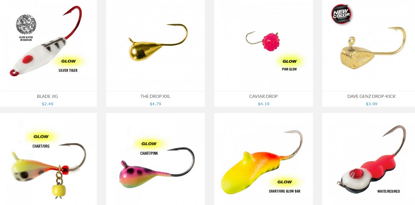 Clam Dave Genz Drop-Kick Jig Ice Fishing Lure