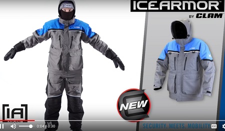 Best Float Suit on Ice the Ascent Float Parka and Bibs by Clam Outdoors