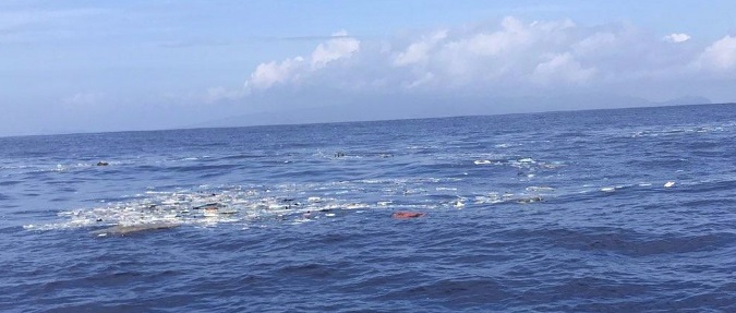 Floating Debris Mass off Molokai-Oahu