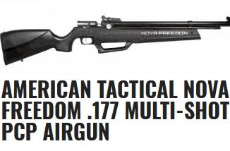 Nova-Freedom Multi-Stage Pump Pre-charged Airgun