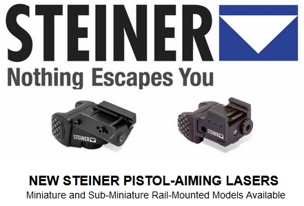 NEW STEINER PISTOL-AIMING LASERS