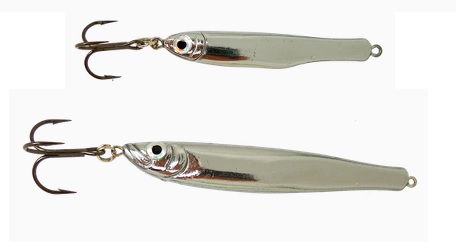 thumbnail interactive-video image 1 of Thundermist Lure Stingnose Jigging Spoon - 1/16 Oz Chrome For Panfish & Gamefish 1 of 12