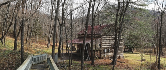 A cabin waits for you along the Appalachian Trail