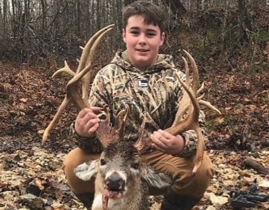 Tennessee Teen Harvests A Monster 27-Point Buck b