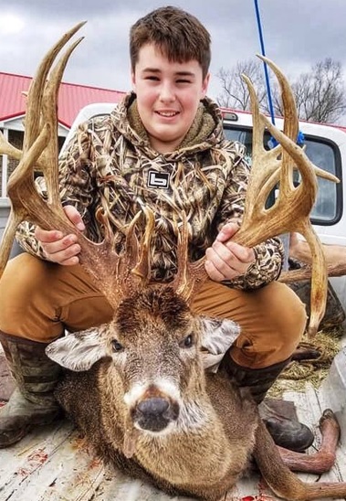 Tennessee Teen Harvests A Monster 27-Point Buck
