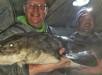 78-inch, 120-pound sturgeon landed on the St. Croix