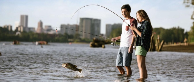 Urban Fishing: Bright lights, big fish.